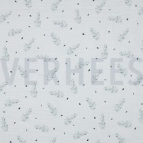 DOUBLE GAZE DE COTON GOTS DIGITAL  FORÊT BLANC (thumbnail)