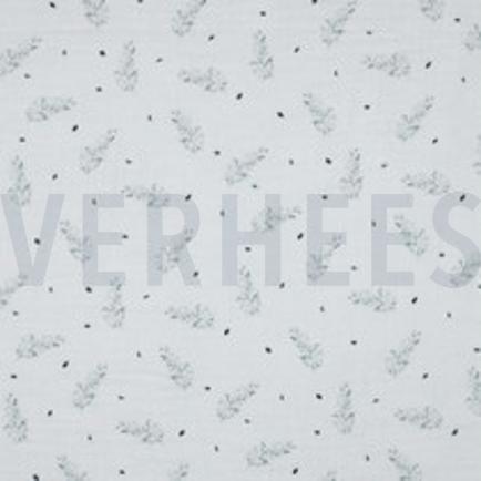 MUSSELIN GOTS DIGITAL WALD WEISS (thumbnail)