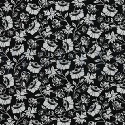 LENZING™ ECOVERO™ BLOEMEN ZWART (thumbnail)