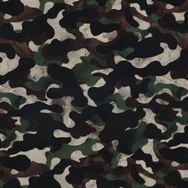 POPELINE DE COTON DIGITAL CAMOUFLAGE VERT (thumbnail)