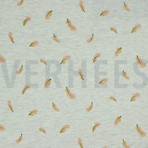 JERSEY MELANGE GLITZER FEDER ECRU MELIERT (thumbnail)