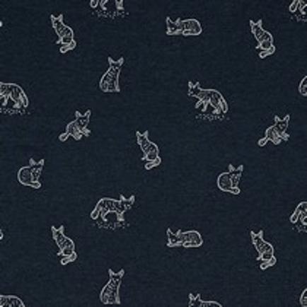 JERSEY MELANGE ANIMAL INDIGO MELANGE (thumbnail)