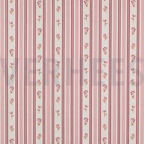 POPELINE DE COTON FLEURS ROSE (thumbnail)