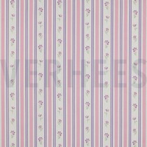 POPELINE DE COTON FLEURS VIOLET (thumbnail)