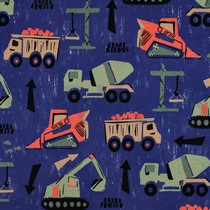 SWEAT DIGITAL VÉHICULES DE CONSTRUCTION BLEU COBALT (thumbnail)