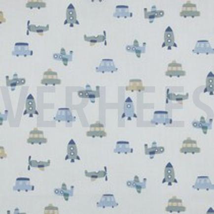 FINE POPLIN VEHICLES WHITE (thumbnail)