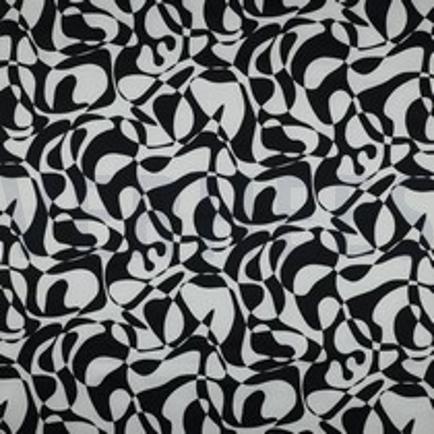 COTTON SATIN ABSTRACT BLACK (thumbnail)