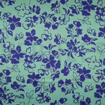 COTTON SATIN FLOWERS SAGE (thumbnail)