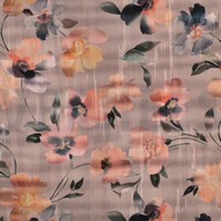 COTTON SATIN DIGITAL FLOWERS PEACH (thumbnail)