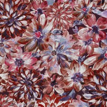 TOILE DÉCORATION FLEURS ORANGE (thumbnail)