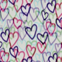 SWEAT DIGITAL CŒURS BLANC (thumbnail)