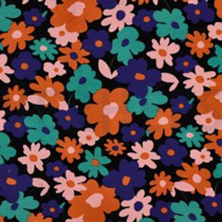 SOFT SWEAT BLUMEN SCHWARZ (thumbnail)