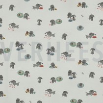 JERSEY GOTS DIGITAAL HONDEN GEBROKEN WIT (thumbnail)