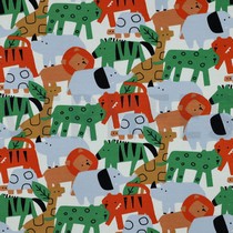 FRENCH TERRY DIEREN WIT (thumbnail)