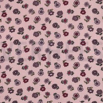 DOUBLE GAUZE BLOEMEN OUDROZE (thumbnail)