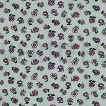 DOUBLE GAUZE BLOEMEN MINT (thumbnail)