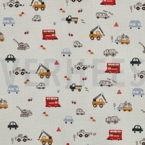 DOUBLE GAUZE NATURAL VOERTUIGEN GEBROKEN WIT (thumbnail)