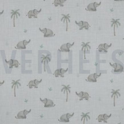 MUSSELIN DIGITAL SAFARI TIERE WEISS (thumbnail)