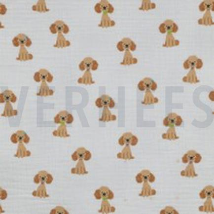 MUSSELIN DIGITAL HUNDE WEISS (thumbnail)