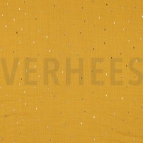 MUSSELIN FOLIE STREIFEN OCKER / GOLD (thumbnail)