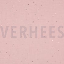 MUSSELIN FOLIE STREIFEN HELLROSA / GOLD (thumbnail)