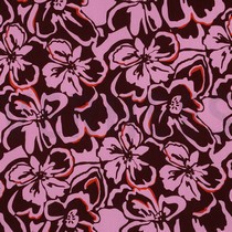 LENZING™ ECOVERO™ BLOEMEN BORDEAUXROOD (thumbnail)