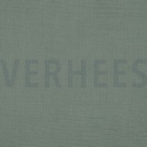 BAUMWOLLE MUSSELIN DREILAGIG GOTS ALTGRÜN (thumbnail)