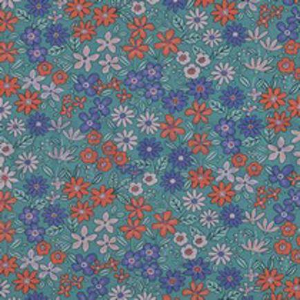 CANVAS BLOEMEN PETROL (thumbnail)