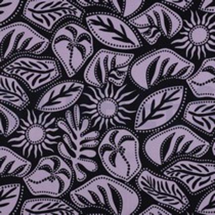 VISCOSE ROSELLA STRETCH ABSTRACT NAVY (thumbnail)