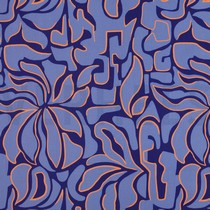 VISKOSE ROSELLA STRETCH ABSTRACT KOBALTBLAU (thumbnail)