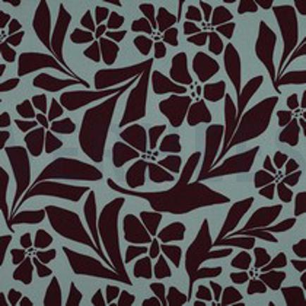 VISCOSE ROSELLA STRETCH FLOWERS SAGE (thumbnail)
