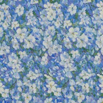 VISCOSE ROSELLA STRETCH DIGITAL FLOWERS LAVENDER (thumbnail)