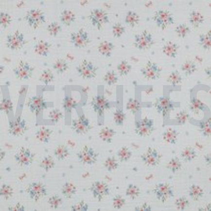 DOUBLE GAUZE GOTS DIGITAAL BLOEMEN WIT (thumbnail)