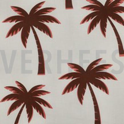 COTTON VOILE PALMTREES NATURAL (thumbnail)