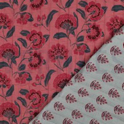 DOUBLE GAUZE STEPPED FLOWERS MAUVE (thumbnail)