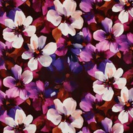 PUNTA DI ROMA DIGITAL FLEURS BORDEAUX (thumbnail)