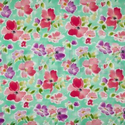 LENZING™ ECOVERO™ DIGITAAL BLOEMEN GROEN (thumbnail)
