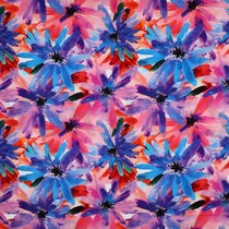 LENZING™ ECOVERO™ DIGITAL BLUMEN ROSA (thumbnail)