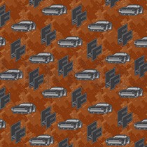 FRENCH TERRY DIGITAL FAST & FURIOUS ROUGE BRIQUE (thumbnail)