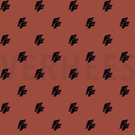 KATOENEN POPLIN FAST & FURIOUS BRICK (thumbnail)