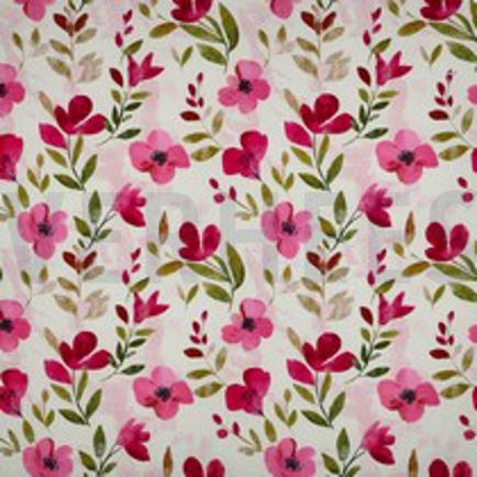 VISCOSE RADIANCE DIGITAL FLEURS ROSE (thumbnail)