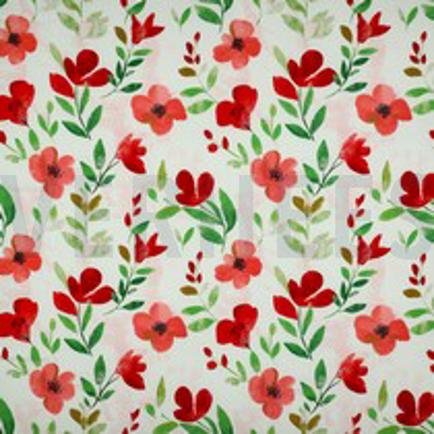 VISCOSE RADIANCE DIGITAL FLEURS ROUGE (thumbnail)