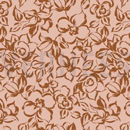 SOFT SWEAT FLOWERS OLD ROSE (thumbnail)