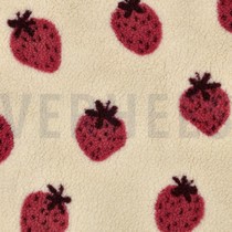 TEDDY JACQUARD ERDBEEREN ECRU (thumbnail)