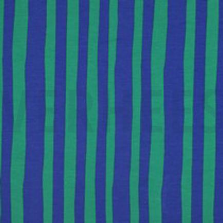 FRENCH TERRY GOTS STREPEN JENNIFER BOURON BLAUW/GROEN (thumbnail)