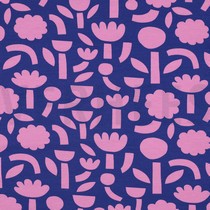 JERSEY GOTS BLUMEN JENNIFER BOURON BLAU (thumbnail)