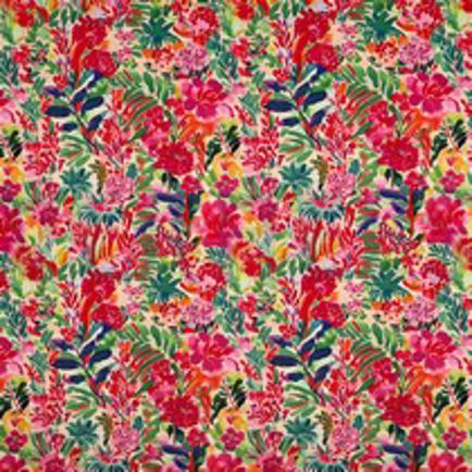 VISCOSE JERSEY DIGITAL FLEURS ROSE (thumbnail)
