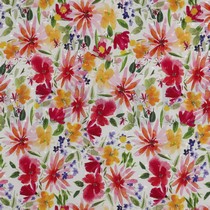 VISCOSE DOBBY DIGITAL FLOWERS MULTICOLOUR (thumbnail)
