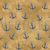 FRENCH TERRY GOTS DIGITAL ANCRES OCRE (thumbnail)