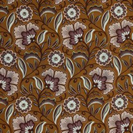 VISCOSE RADIANCE FLOWERS LIGHT BROWN (thumbnail)